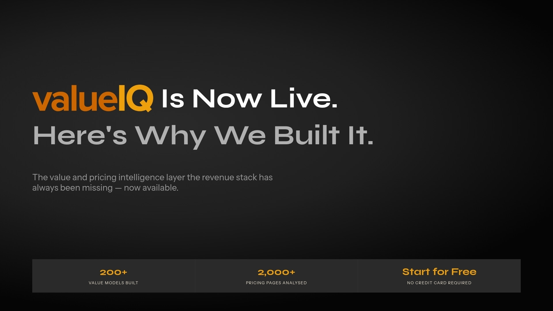 Diagram illustrating the gap in the B2B revenue stack — no tool answers 'What's the ROI?'